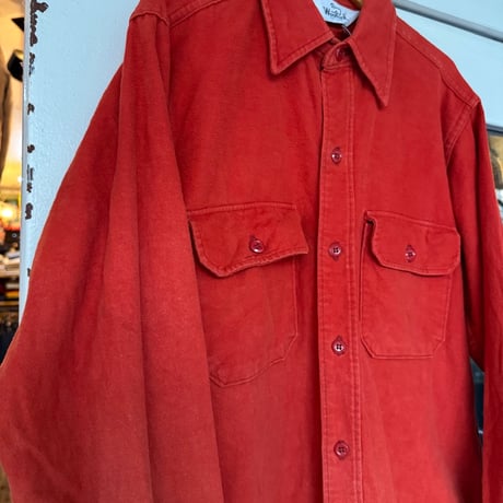 80's WOOLRICH長袖シャモアシャツ