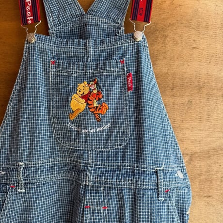 プーさん刺繍サロペット