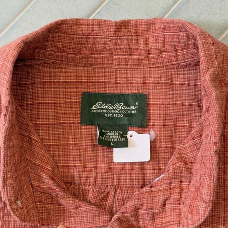 Eddie Bauer シアサッカーシャツ