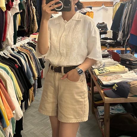 90s リネンキューバシャツ