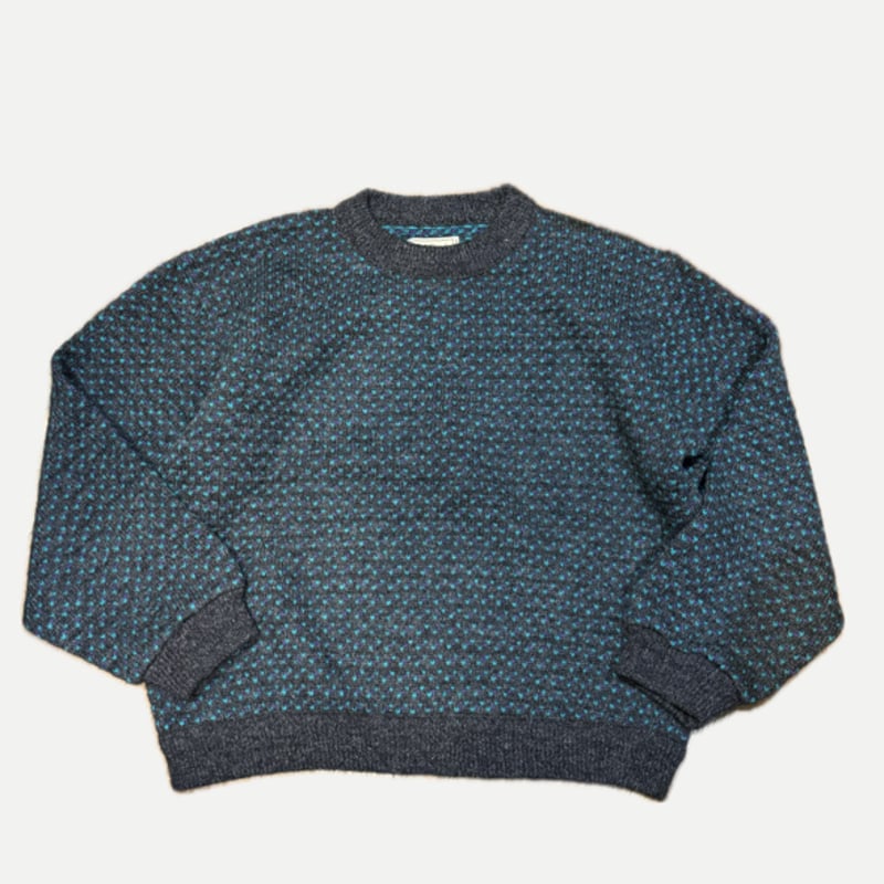 M cGREGOR 80sヴィンテージセーター バーズアイ　Mサイズ 80s 80年代 マクレガー 総柄 ニット| ビンテージ古着屋Feeet