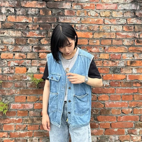 デニムベストジャケット