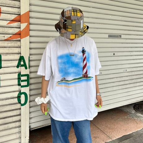 TULTEX 灯台プリントTシャツ