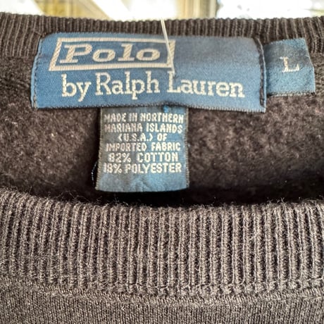 POLO ワンポイントスウェット L