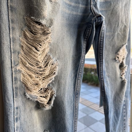 90年代Levi's505 W33×L30  クラッシュデニム