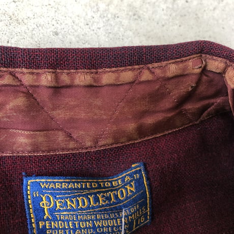 50's PENDLETONウールチェックシャツ