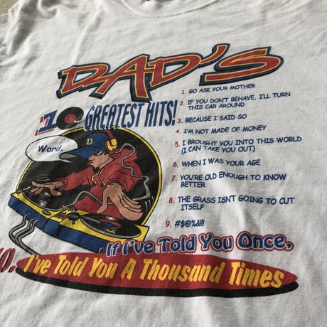 DAD'S GREATEST HITS! プリントTシャツ XL
