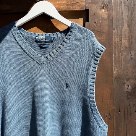 POLO コットンニットベスト