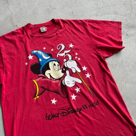 90s USA製 Disney ミッキー両面プリントTシャツ