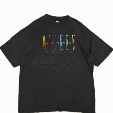 90年代USA製ミッキー刺繍Tシャツ XL