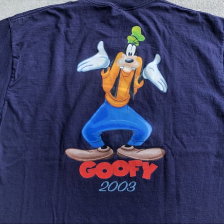 グーフィプリントキャラTシャツ