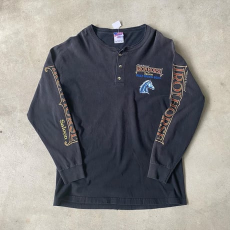 USA製ヘンリーネックロンT