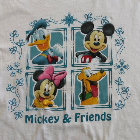 USA製 Mickey & Friends キャラクタープリントTシャツ