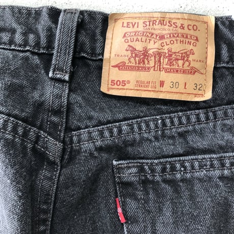 90's USA製 Levi's505  W30×L32 ブラック