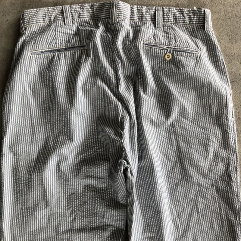未使用Polo by Ralph Lauren シアサッカーストライプパンツ W36 未使用Polo by Ralph Lauren シアサッカーストライプパンツ W36