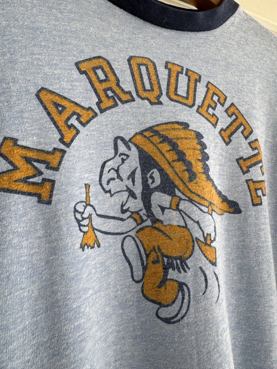 70年代バータグチャンピオン リンガーカレッジTシャツ XL