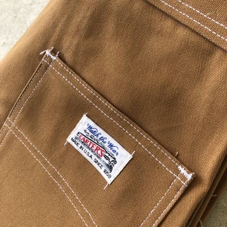 未使用 80's USA製 CARTER'S ダック地ペインターパンツW31 L34