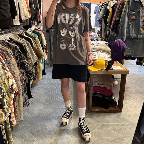KISSダメージTシャツ