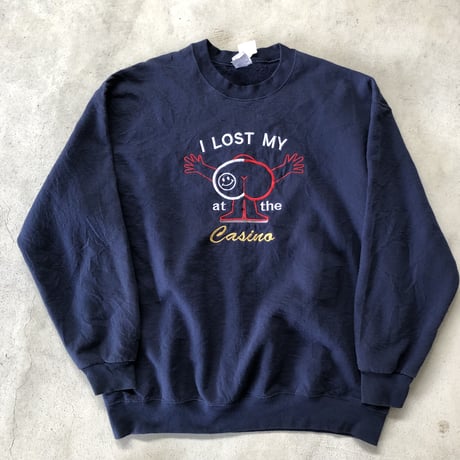 I LOST MY at the Casino刺繍スウェット