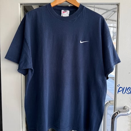 90's〜00's USA製 NIKE ワンポイント無地Tシャツ L