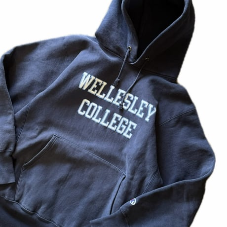 90's USA製 Champion Reverse Weave “WELLESLEY COLLEGE” Hoodie L