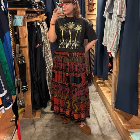 USA製 Hanes  光沢プリントTシャツ