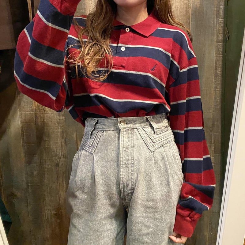 Naptime ニットラガーシャツ(赤SIZE:L) Naptime ニットラガーシャツ(赤SIZE:L) ラガーシャツ」に該当する