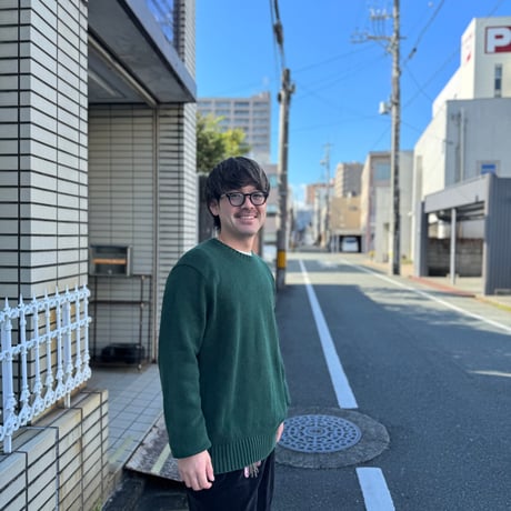POLO コットンニットセーター XL