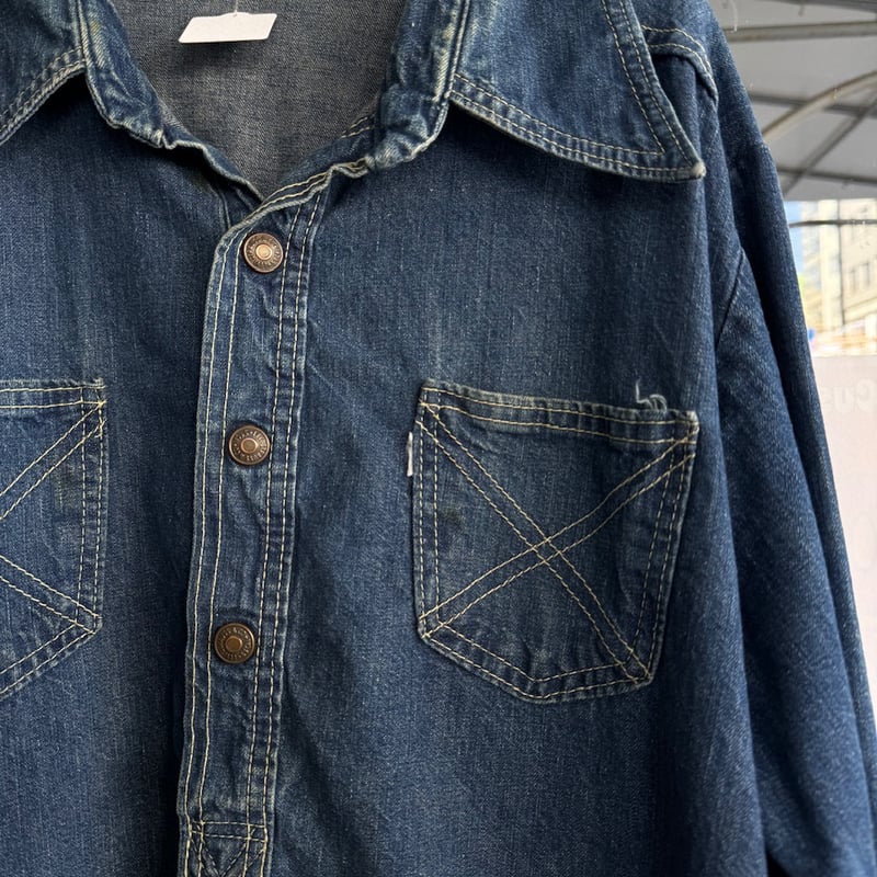 70's Levi's デニムプルオーバーシャツ XL | CUSTOM FEVER