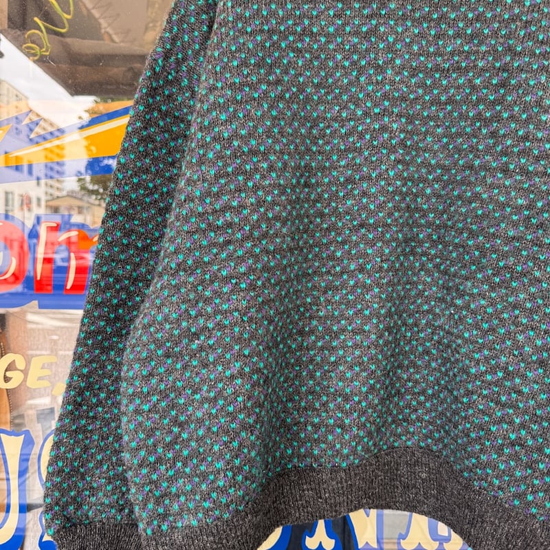 80's L.L.Bean バーズアイニットセーター L | CUSTOM FEVER