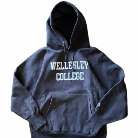 90's USA製 Champion Reverse Weave “WELLESLEY COLLEGE” Hoodie L