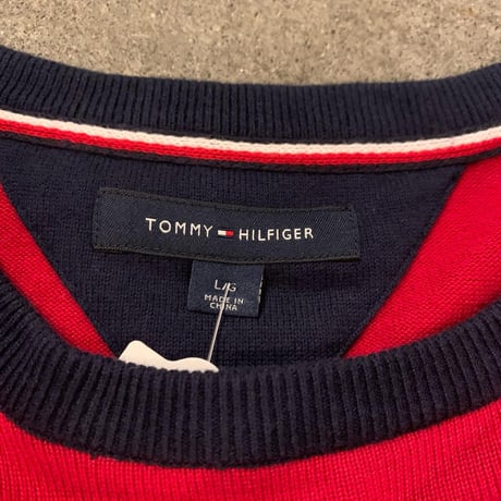 TOMMYボーダーコットンニット