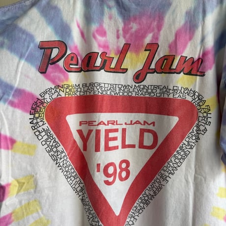90's〜PEARL JAM 〝YIELD'98〟 TシャツXXL