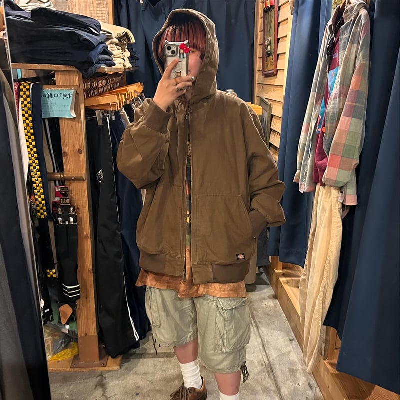 良品 Dickies ダッグ地 アクティブジャケット ジップアップフーディ 良品 Dickies ダッグ地 アクティブジャケット ジップアップ