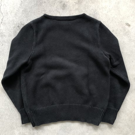 RALPH LAUREN RUGBY コットンニットセーター 黒