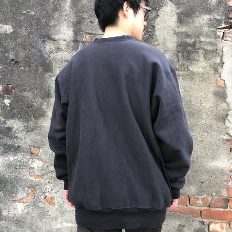 USA製 黒無地スウェット XL
