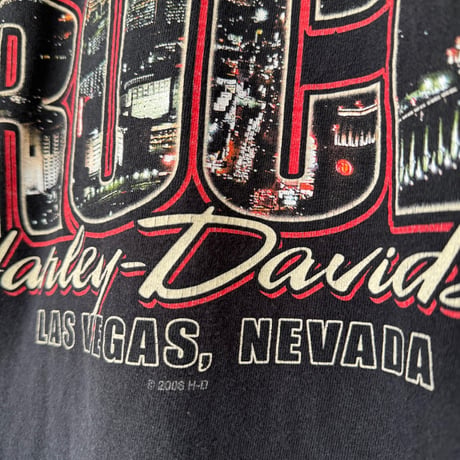 HARLEY DAVIDSON 袖プリントロンT