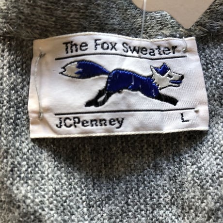 80年代 FOX アクリルカーディガン L
