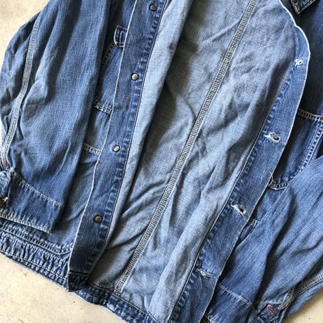 USA製  SANFORIZED デニムカバーオール