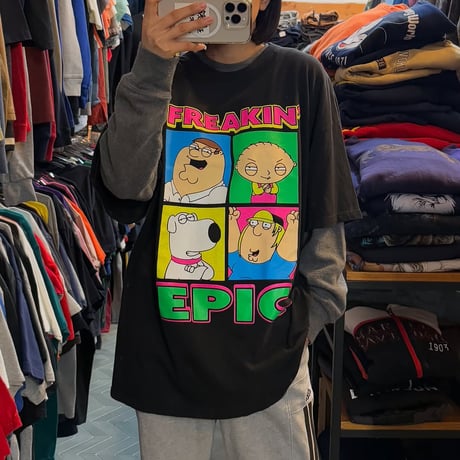 90s ファミリー・ガイ プリントTシャツ