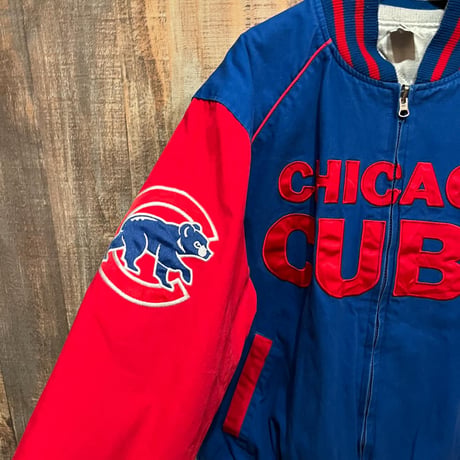 MLB CHICAGO CUBS 刺繍ロゴリバーシブルスタジャン