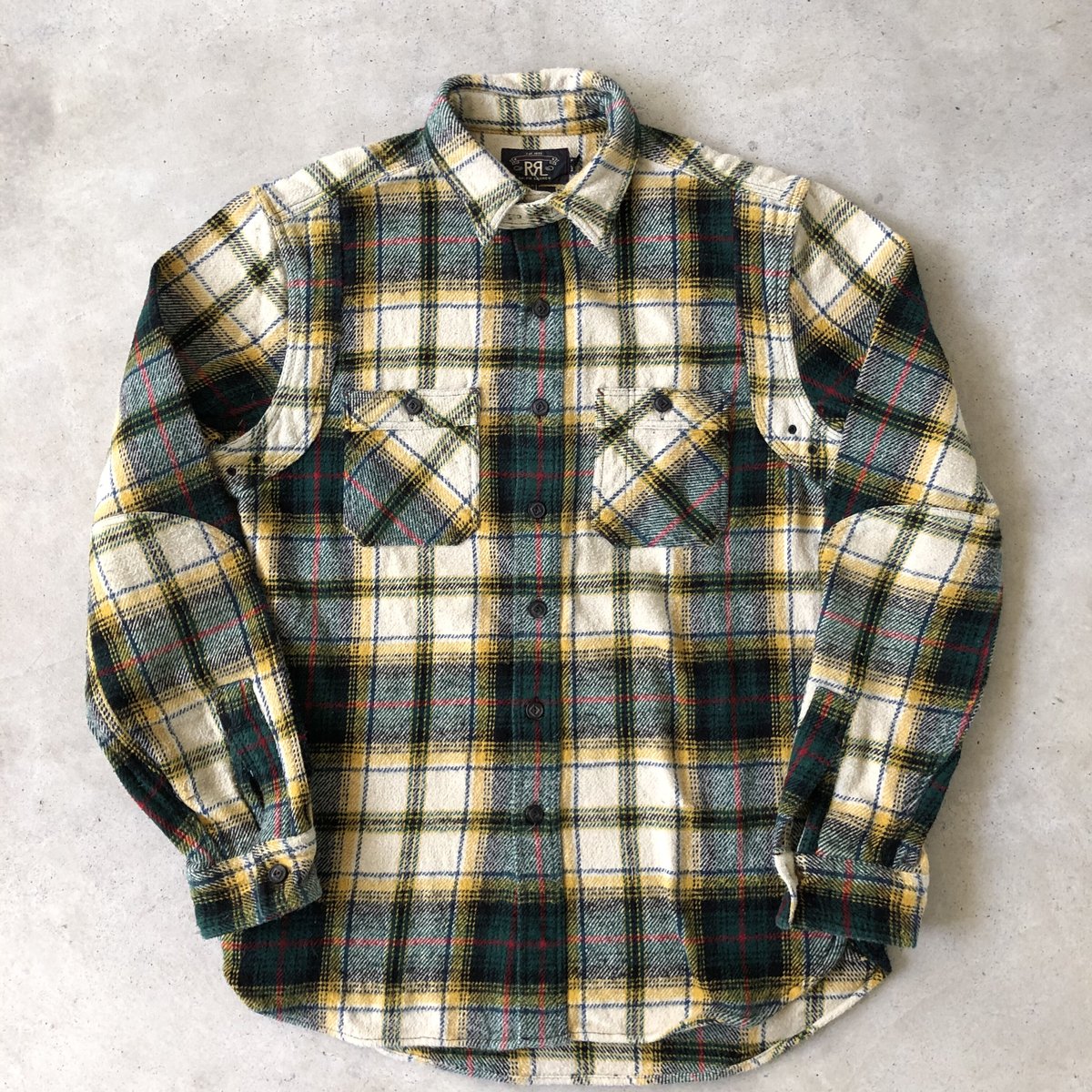 RRL〟 RALPH LAUREN チンスト付きコットンネルシャツ | CUSTOM FEVER