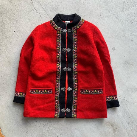 チロリアンテープフックカーディガン