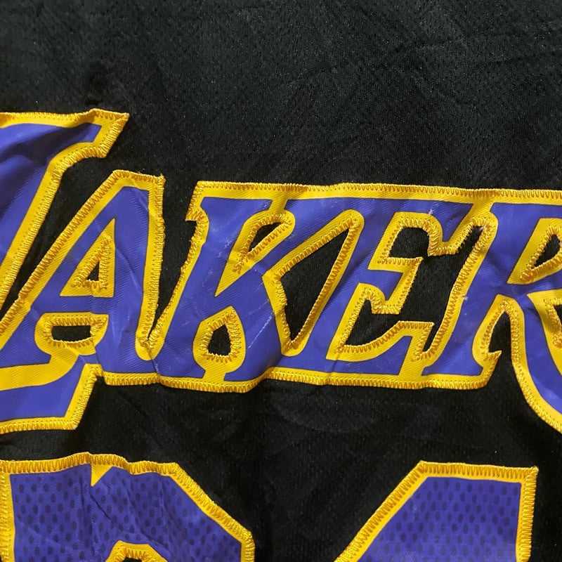 unique NBA ゲームシャツ LAKERS XL ミッチェル＆ネス MITCHELL＆NESS NBA UNISEX SS MESH BUTTON UP