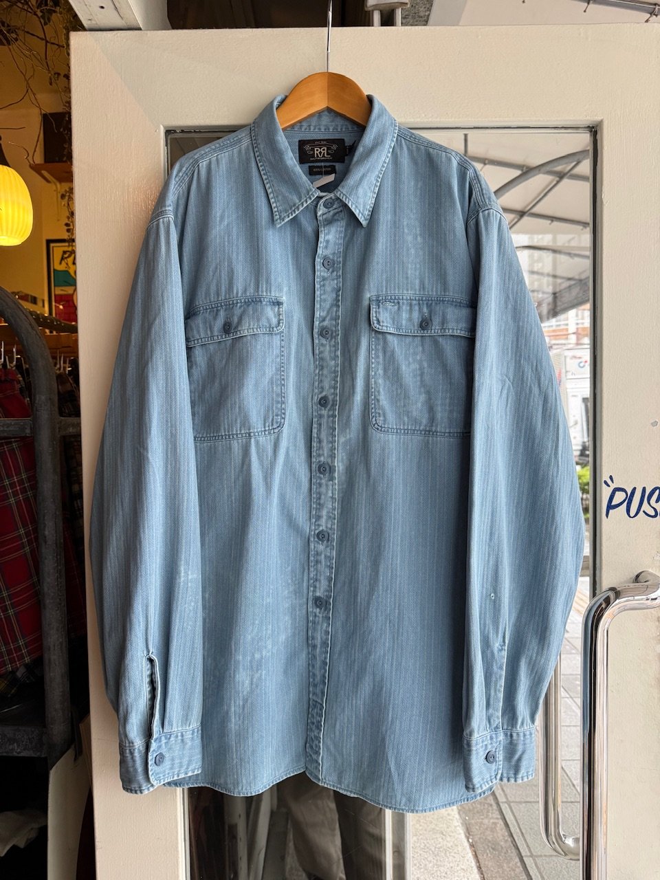 RRL デニムシャツ XL RRL〟 RALPH LAUREN デニムシャツXL | CUSTOM FEVER