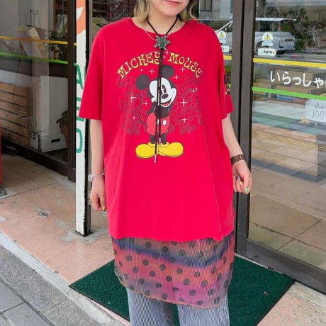 ミッキープリントTシャツ
