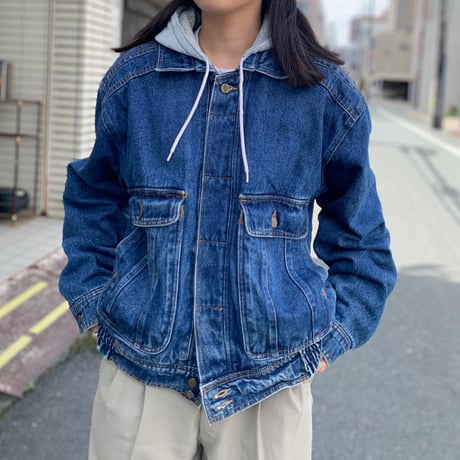 ST JOHN'S BAYフード付デニムジャケット
