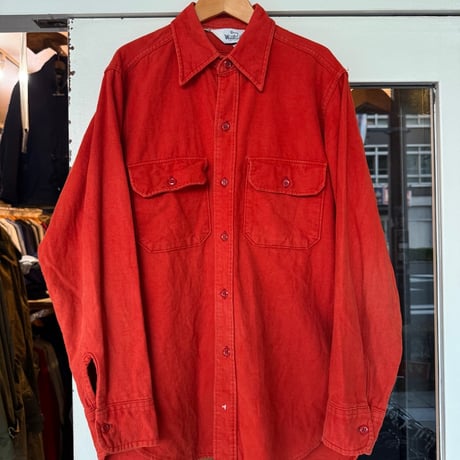 80's WOOLRICH長袖シャモアシャツ