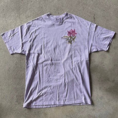 USA製 Hanes お花バックプリントTシャツ