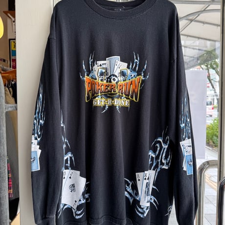 PORKER RUN 袖プリントロンT